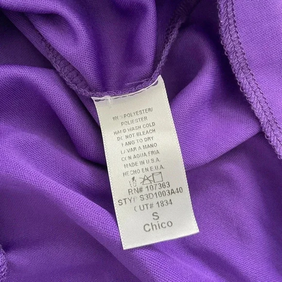 Lulu's Solemio Purple High-Neck Shift Dress, size Small - Picture 5 of 6